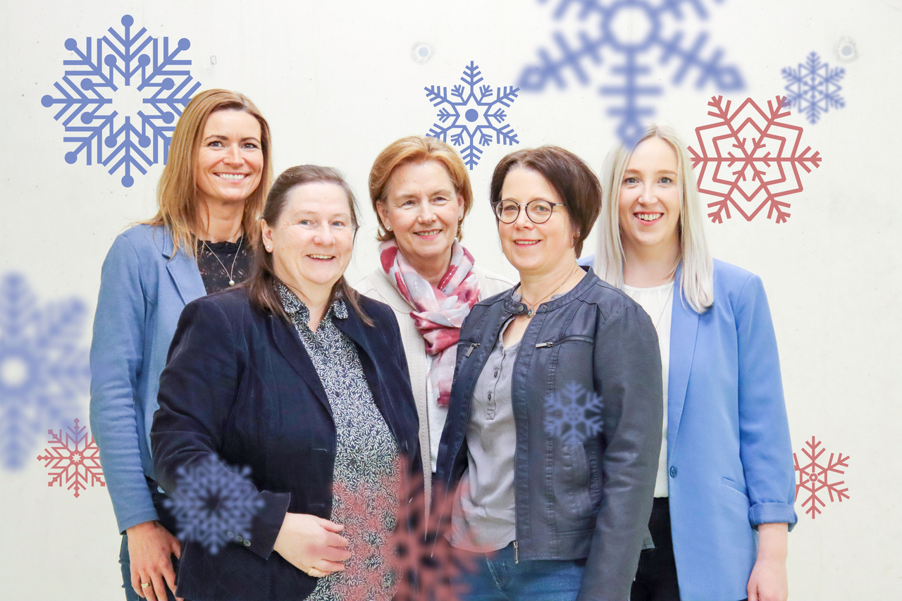 Das Team der Pflege- und Wohnberatung wünscht eine besinnliche Weihnachtszeit und einen guten Start ins neue Jahr (Bildquelle: Kreis Coesfeld).